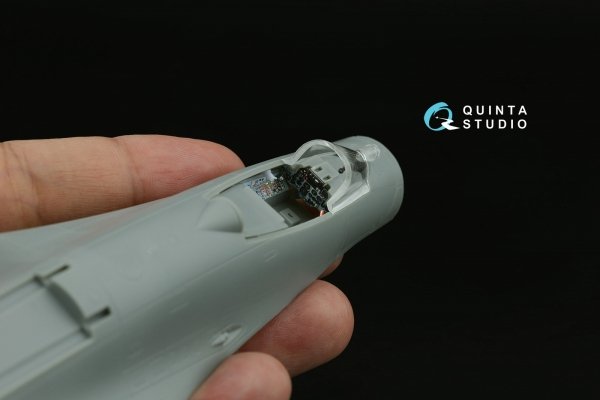 Quinta Studio QD+72183 Su-27 3D-Printed &amp; coloured Interior on decal paper (Trumpeter) (with 3D-printed resin part) 1/72