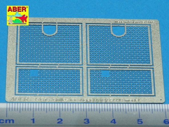 Aber 35G15 Grilles for german tank Sd.Kpz. 181 Tiger I (1:35)