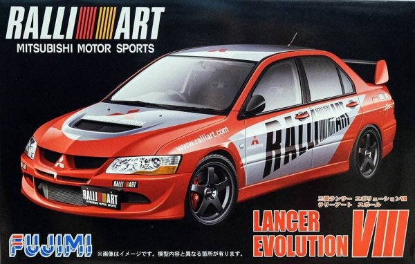 Fujimi 038179 Mitsubishi Lancer Evo 8 Ralli Art 1/24