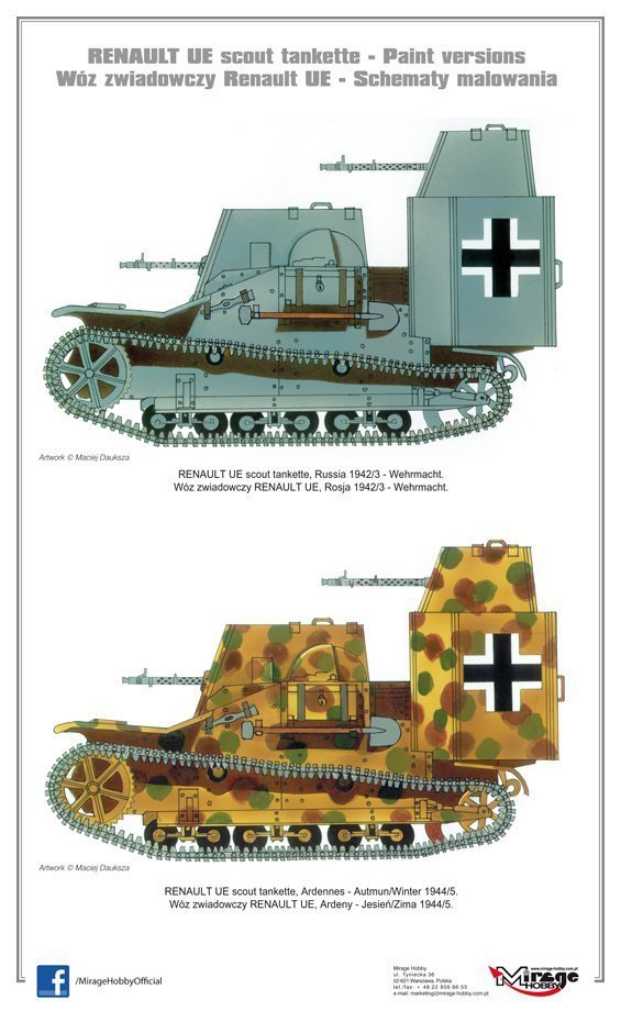 Mirage Hobby 355007 Wóz zwiadowczy RENAULT UE 1:35 