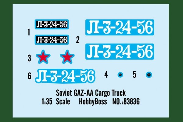 Hobby Boss 83836 Soviet GAZ-AA Cargo Truck