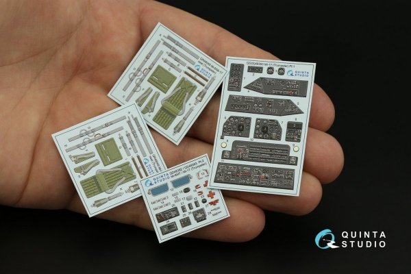 Quinta Studio QD48383 Mi-17 3D-Printed &amp; coloured Interior on decal paper (Trumpeter) 1/48