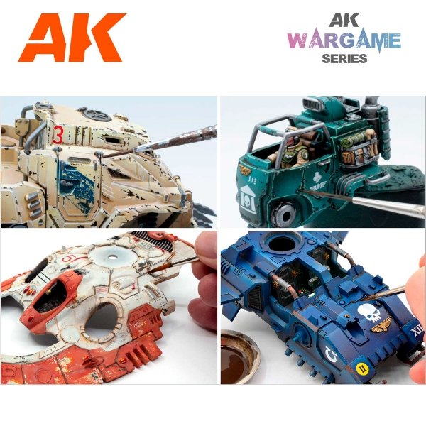 AK Interactive AK14210 GREYISH GREEN WASH – WARGAME SERIES 35ml