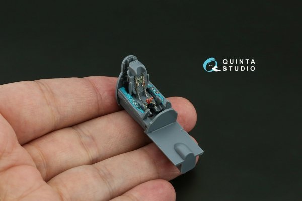 Quinta Studio QD+72259 MiG-21MF (Gorkiy plant) 3D-Printed &amp; coloured Interior on decal paper (Eduard) (with 3D-printed resin parts) 1/72