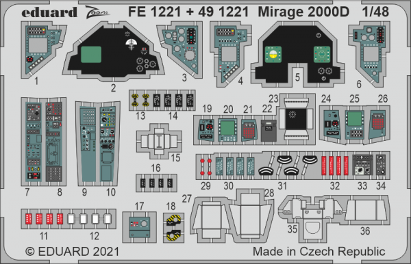Eduard BIG49310 Mirage 2000D KINETIC MODEL 1/48