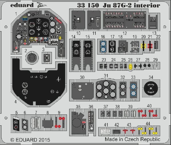 Eduard 33150 Ju 87G-2 interior Trumpeter 03218 1/35