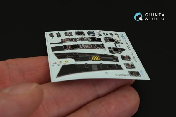 Quinta Studio QD32010 Mirage 2000-5 3D-Printed &amp; coloured Interior on decal paper (for Kitty Hawk kit) 1/32