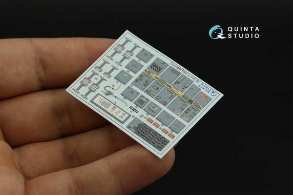 Quinta Studio QD32141 F-104G 3D-Printed &amp; coloured Interior on decal paper (Italeri) 1/32