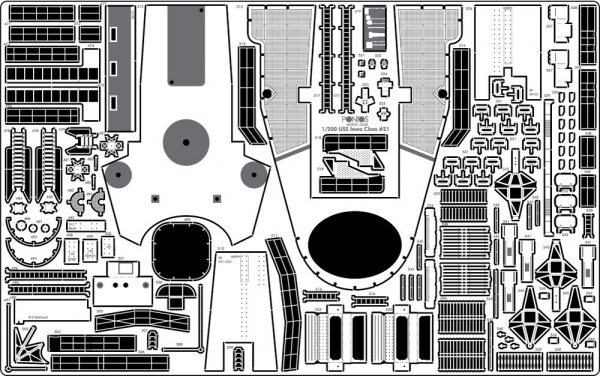 Pontos 22004F1 USS BB-61 Iowa 1944 Detail Up Set (Without wooden deck) (1:200)