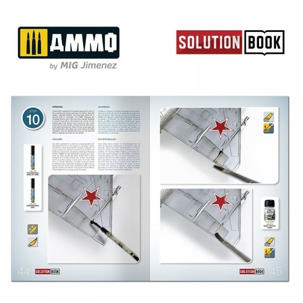 AMMO of Mig Jimenez 6521 How To Paint Bare Metal Aricraft Solution Book