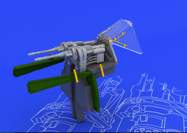 Eduard 648076 MG 131 mount for Fw 190D-9 1/48 (Eduard)