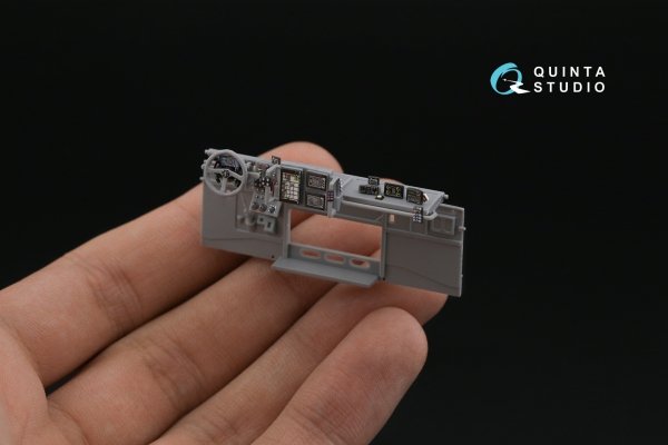 Quinta Studio QDS-43001 KAMAZ-43509 3D-Printed coloured Interior on decal paper (Zvezda) (Small version) 1/43
