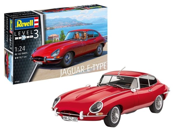 Revell 07668 03856 Jaguar E-Type Coupe 1/24