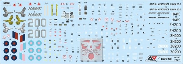 A&amp;A Models 7227 Hawk 200 ZG200 - Light Multirole Fighter 1/72