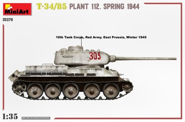 MiniArt 35379 T-34/85 PLANT 112. SPRING 1944 1/35