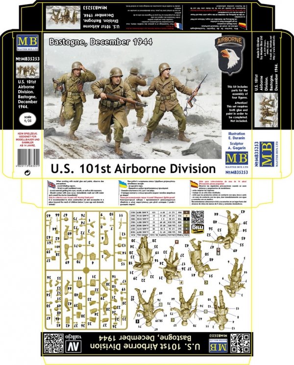 Master Box 35253 U.S. 101st Airborne Division. Bastogne, December 1944 1/35
