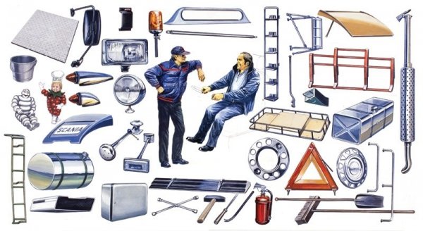 Italeri 0764 Truck Shop Accessories (1:24)