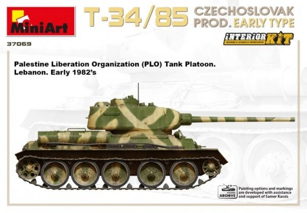 Miniart 37069 T-34/85 Czechoslovak Prod. Early Type 1/35
