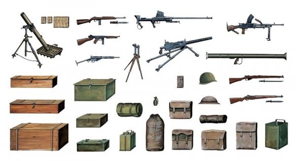 Italeri 0407 Accessories and Guns (1:35)