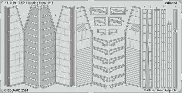Eduard 481139 TBD-1 landing flaps HOBBY BOSS 1/48