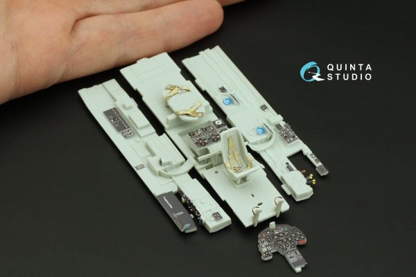 Quinta Studio QD48435 Bf 110G-2 3D-Printed coloured Interior on decal paper (Revell) 1/48