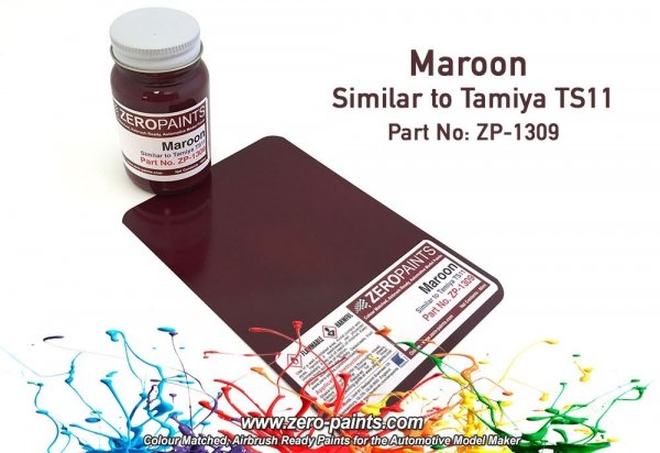 Zero Paints ZP-1309 Maroon Paint - Similar to TS11 60ml