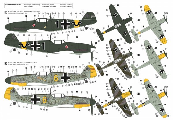 Hobby 2000 32014 Bf 109 F-4 Early (HASEGAWA + CARTOGRAF + MASKI + METAL PARTS) 1/32