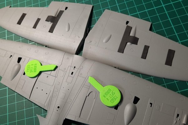 Omask 73503 Spitfire Mk.V wheel bay plugs (for Border Model) 1/35