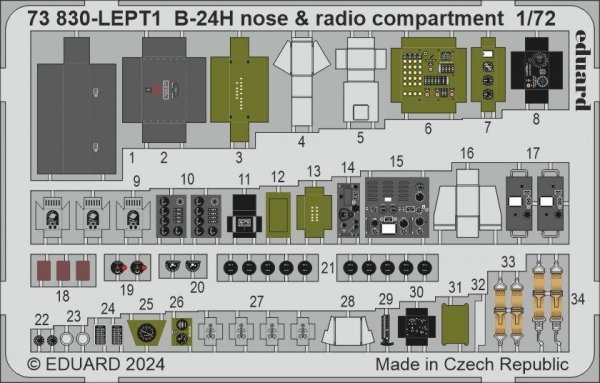 Eduard BIG72183 B-24H AIRFIX 1/72