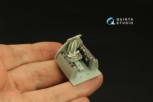 Quinta Studio QD48399 F8F-2 Bearcat 3D-Printed &amp; coloured Interior on decal paper (Academy) 1/48