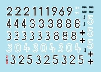 Star Decals 35-C1023 SS-Panthers # 3 1/35