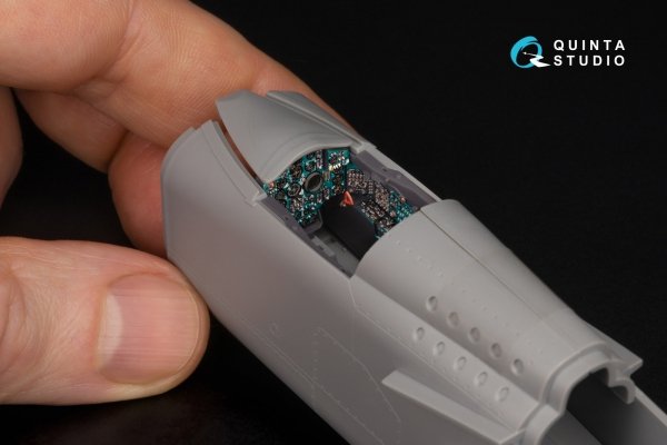 Quinta Studio QD+48560 MiG-25PD 3D-Printed &amp; coloured Interior on decal paper (ICM) (with 3D-printed resin parts) 1/48