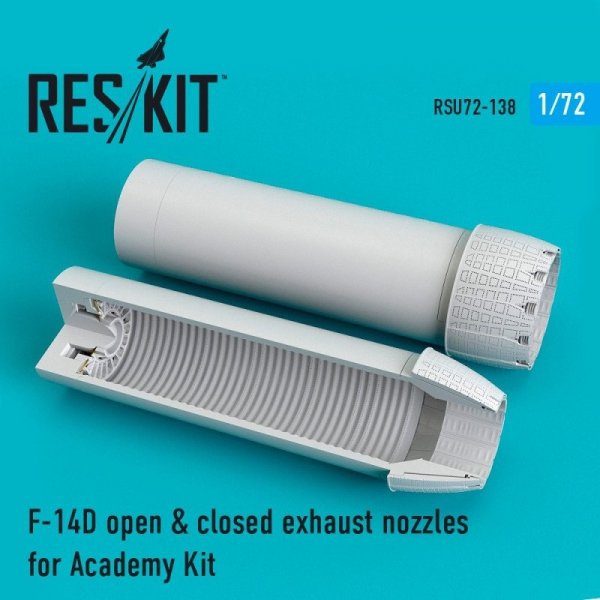 RESKIT RSU72-0138 F-14D Tomcat open &amp; closed exhaust nozzles for Academy 1/72