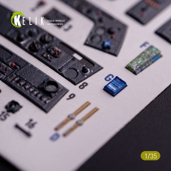 Kelik K35042 FW-190A-8 - interior 3D decals for Border Models kit 1/35