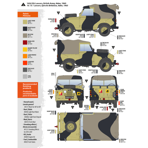 AK Interactive AK35012 LAND ROVER 88 SERIES IIA ROVER 8 1/35
