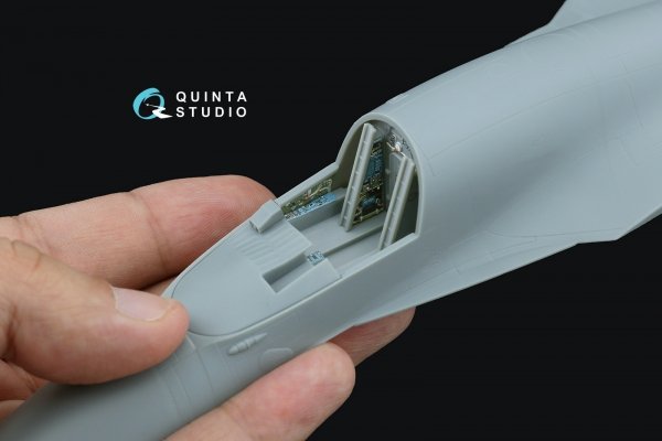Quinta Studio QD+72157 Su-34 3D-Printed coloured Interior on decal paper (Trumpeter) (with 3D-printed resin part) 1/72