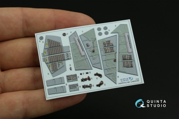 Quinta Studio QD32099 F-14B 3D-Printed &amp; coloured Interior on decal paper (Trumpeter) 1/32
