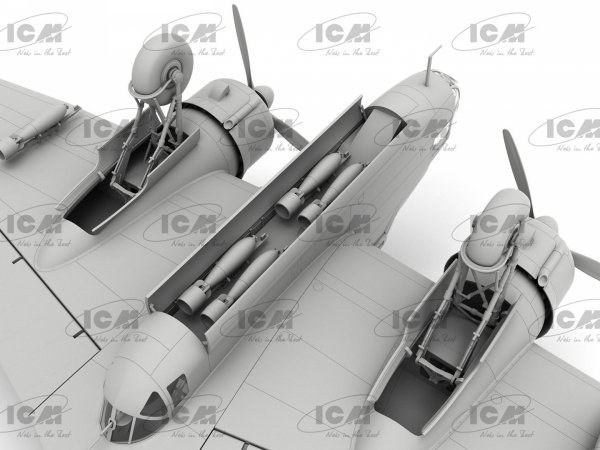 ICM 48352 HP.52 Hampden B.Mk.I WWII British bomber (100% new molds) 1/48