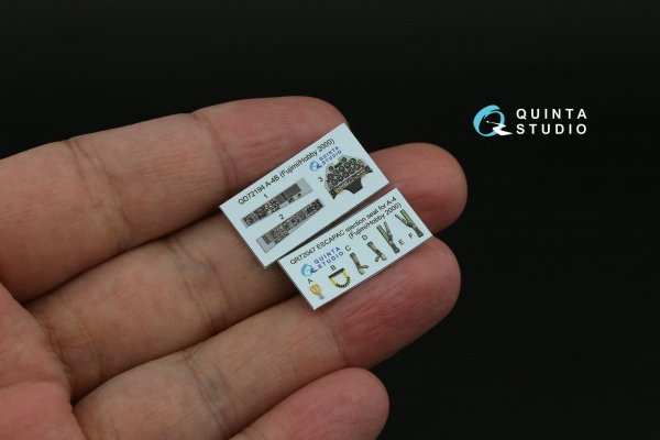 Quinta Studio QD72194 A-4B 3D-Printed &amp; coloured Interior on decal paper (Fujimi/Hobby 2000) 1/72