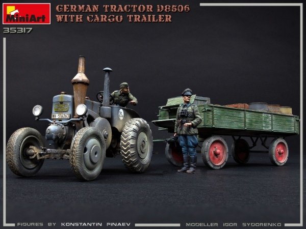 MiniArt 35317 GERMAN TRACTOR D8506 WITH CARGO TRAILER 1/35