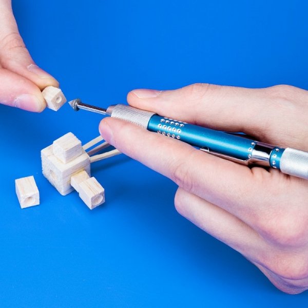 Modelcraft PFL6009 4 Pce Diamond Reamer &amp; File Set