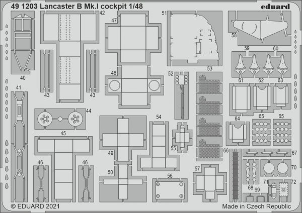 Eduard 491203 Lancaster B Mk.I cockpit HK Models 1/48