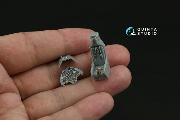 Quinta Studio QD48619 A-4C Skyhawk 3D-Printed &amp; coloured Interior on decal paper ( Hobby Boss ) 1/48