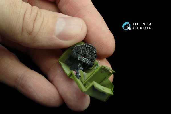 Quinta Studio QD48030 P-38G 3D-Printed &amp; coloured Interior on decal paper (for Tamiya kit) 1/48