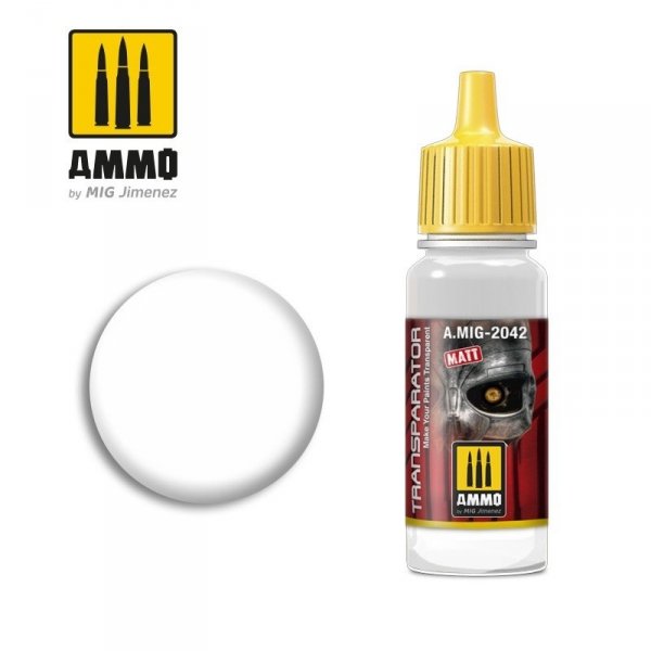 AMMO of Mig Jimenez 2042 TRANSPARATOR MATE 17 ML