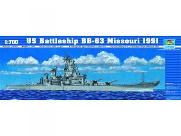 Trumpeter 05705 US Battleship BB-63 Missouri 1991Modern 1/700