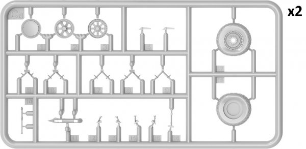 MiniArt 48060 P-47M THUNDERBOLT. DORSAL FIN. BASIC KIT 1/48