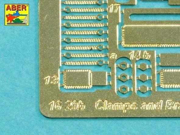 Aber 16029 Handles for towing ropes and tensioning the tracks of Tiger I and King Tiger tanks 1/16