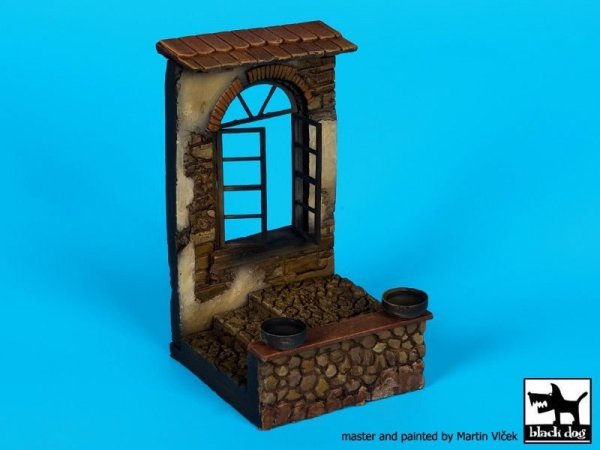 Black Dog D35067 House window base 1/35