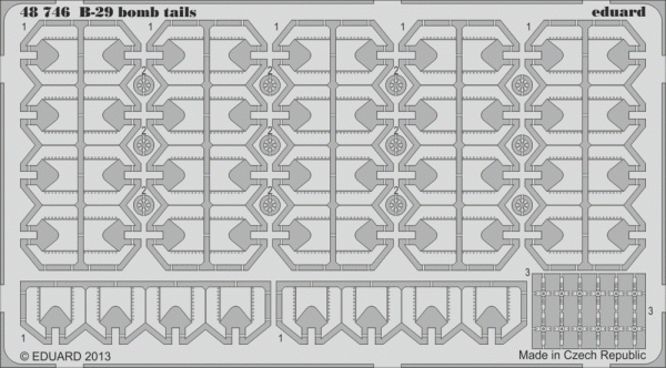 Eduard 48746 B-29 bomb tails 1/48 Revell